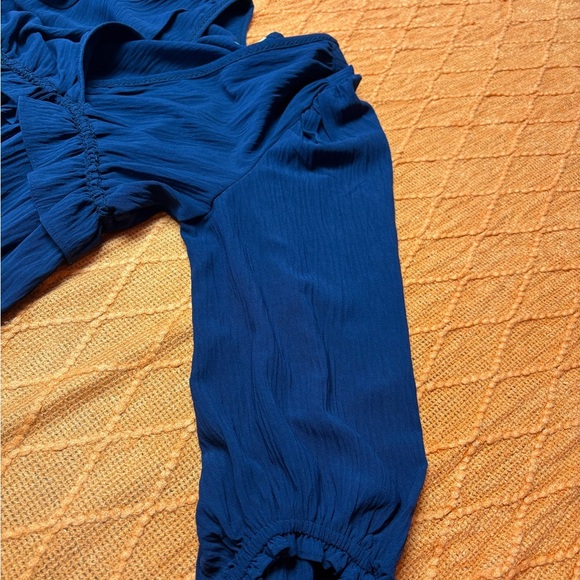 Max Studio Blue Ruffled Babydoll Dress - Picture 5 of 7